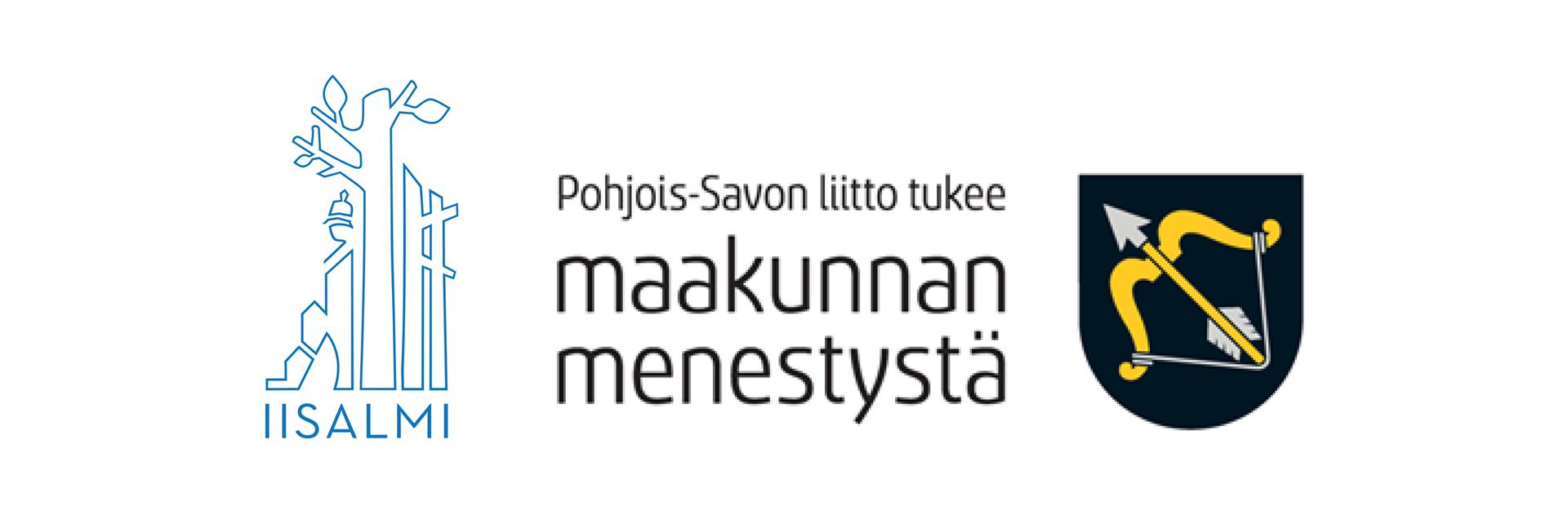 Iisalmen kaupungin logo sekä Pohjois-Savon liiton logo