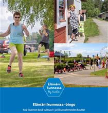 Naisia jumppaamassa kesäisessä puistossa, Juhani Ahon museon pihapiiri ja lasten liikennepuisto
