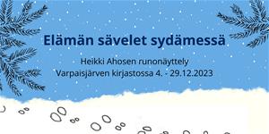 Heikki Ahosen runonäyttely Varpaisjärvellä 2023 banneri.jpg