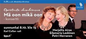 Kuvassa esiintyjät Marjatta Airas, Eilamaria Leskinen ja Petri Herranen.